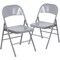 Emma and Oliver 2 Pack Home & Office Portable Party Events Steel Metal Folding Chair